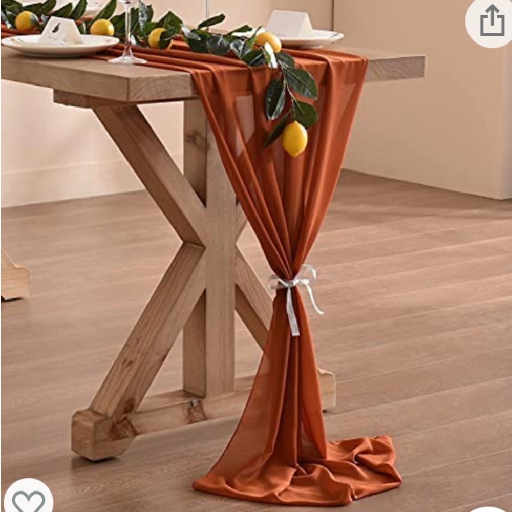 NWOT Chiffon Table Runner - Picture 4 of 4